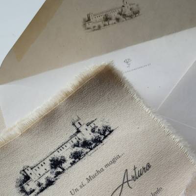 Invitacion Tejido algodón